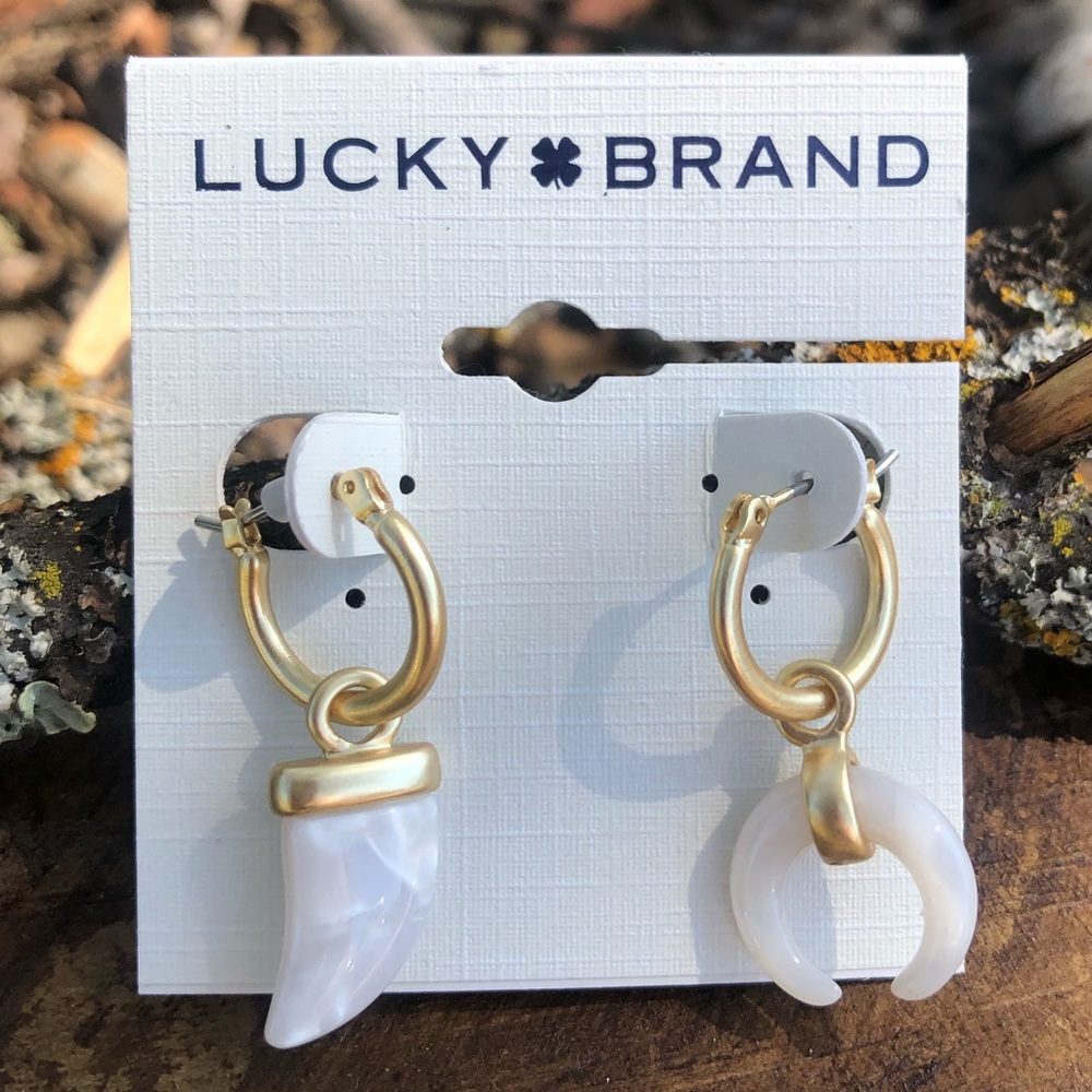 NWT | Lucky Brand | Mismatched Boho Stone Earrings